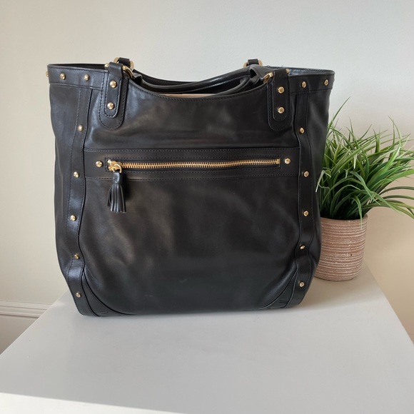 Cole Haan Leather Shoulder Tote - Picture 2 of 11